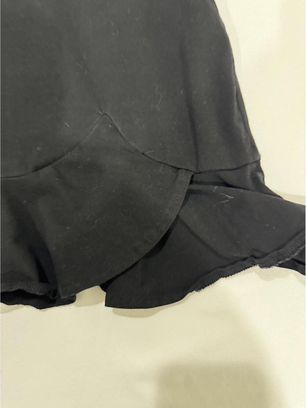 Princess Polly Black Kiribati Ruffle Hem Sleeveless Mini Dress Size 12 LBD - Picture 5 of 9
